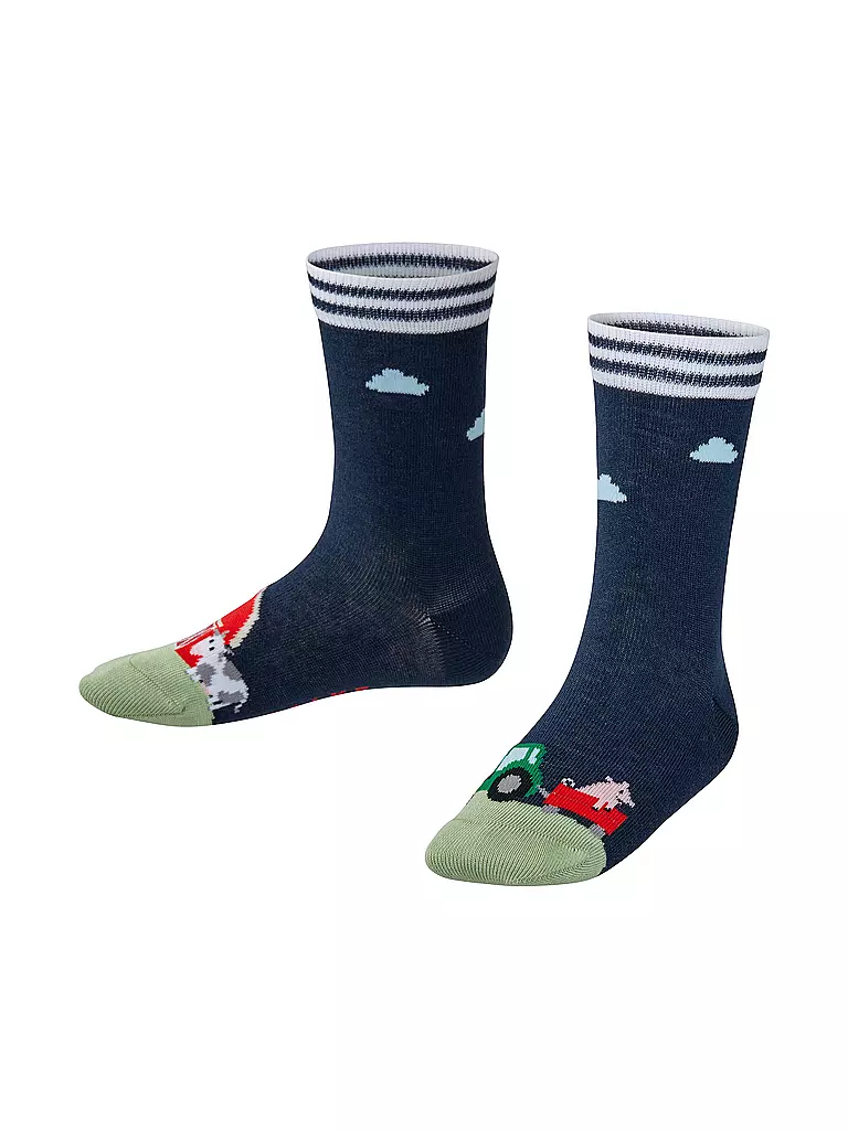 FALKE | Jungen Socken FARM LIFE space blue | dunkelblau