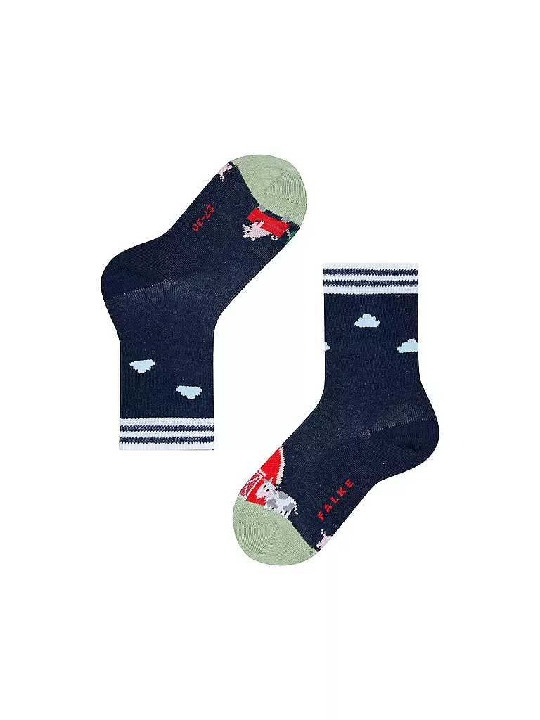 FALKE | Jungen Socken FARM LIFE space blue | beige