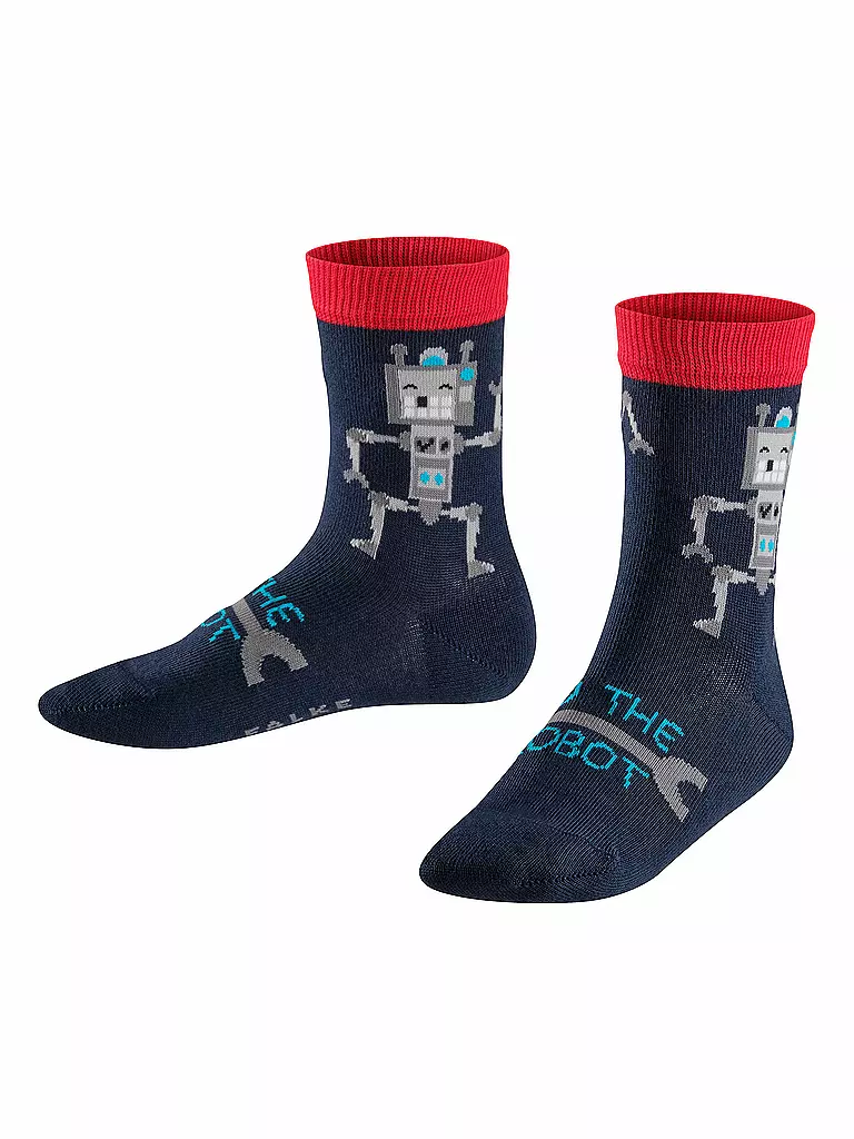 FALKE | Jungen-Socken "Robot" | blau