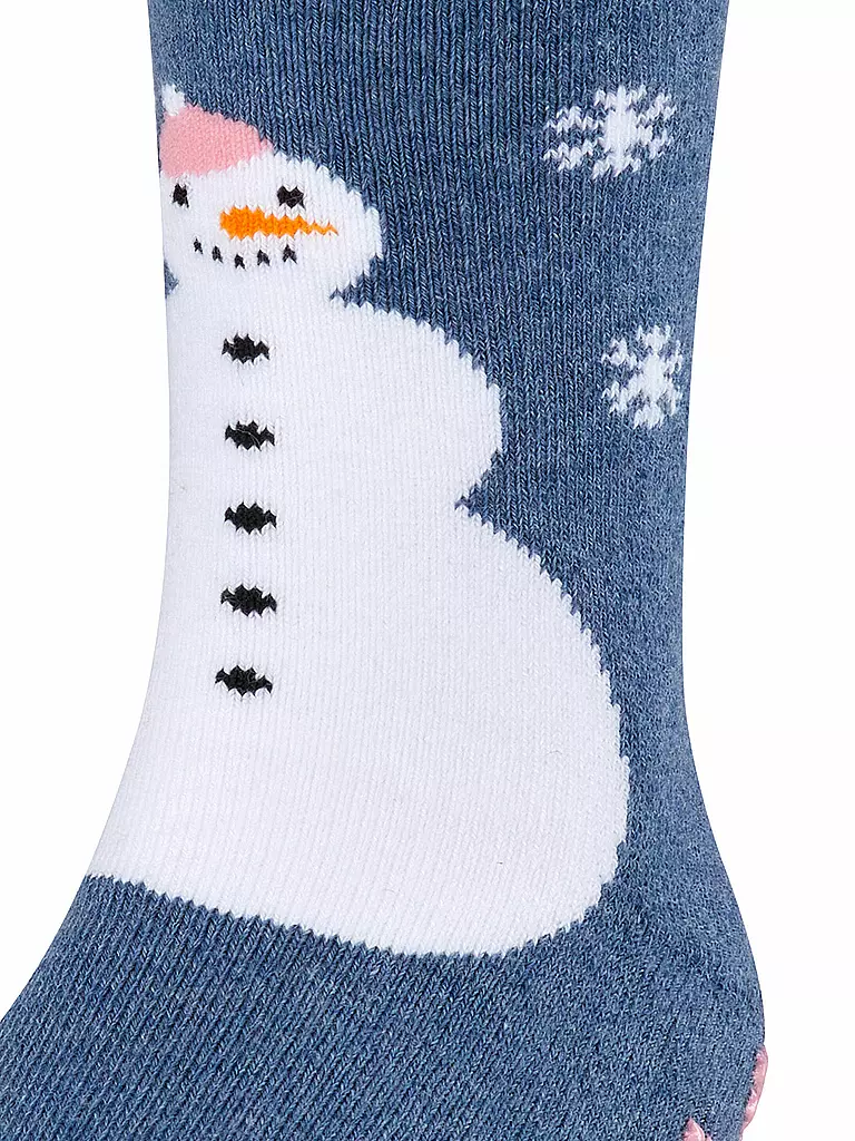 FALKE | Kinder ABS Socken Snowman | blau