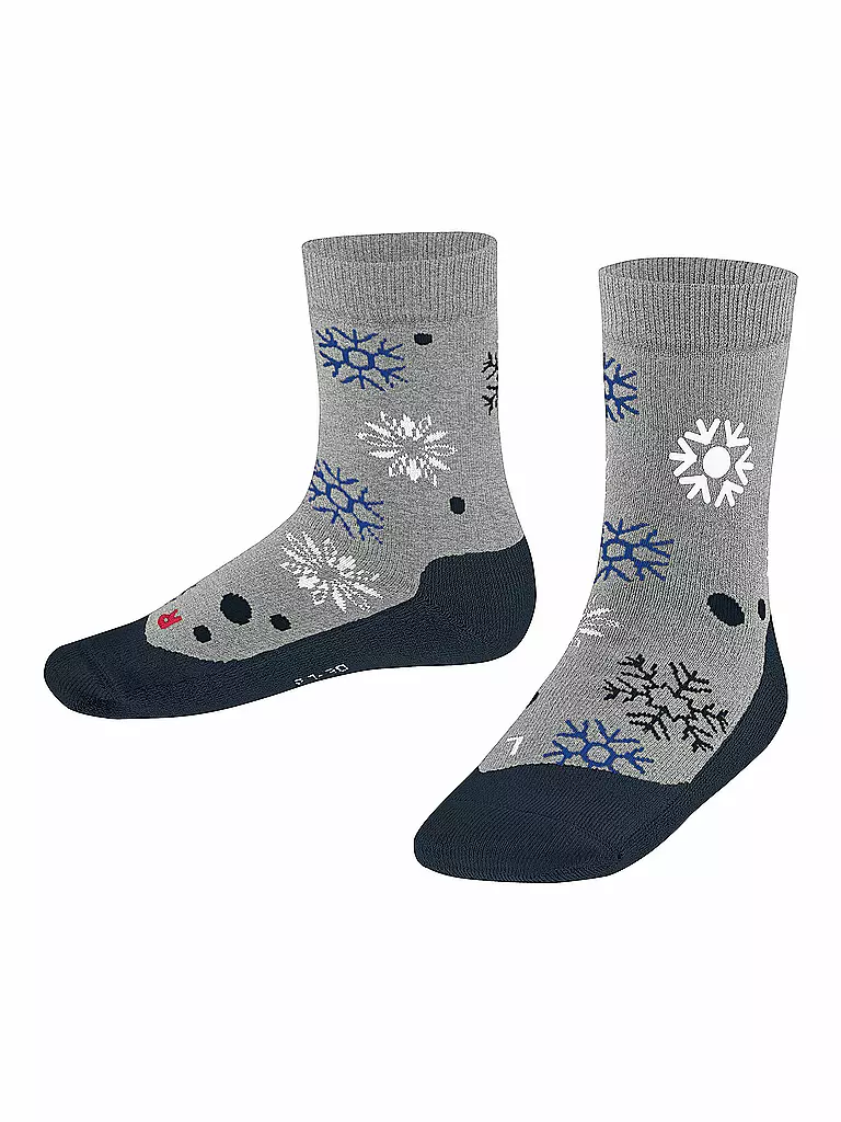 FALKE | Kinder Socken Active Snowstars light grey | grau