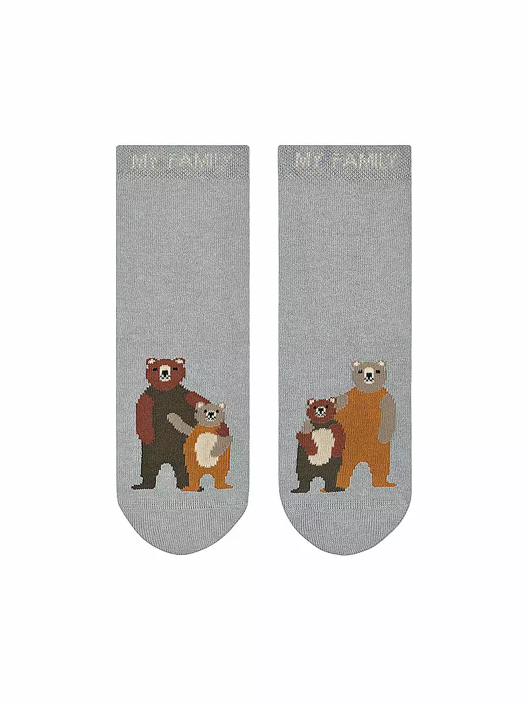 FALKE | Kinder Socken Bear Family fume  | grau