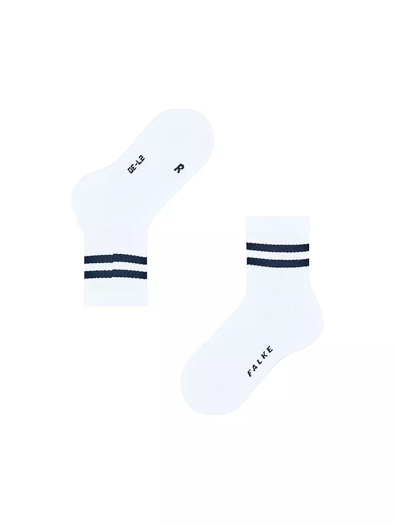 FALKE | Kinder Socken DYNAMIC white / navy | weiss