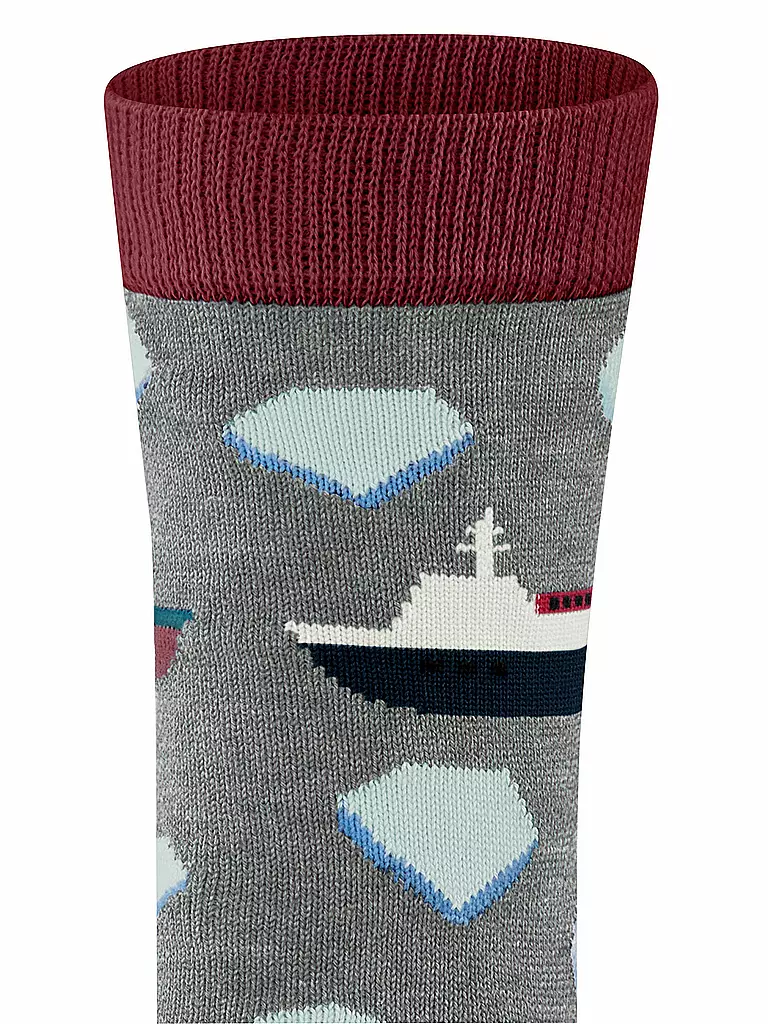 FALKE | Kinder Socken Explorer Boat light grey melange | grau