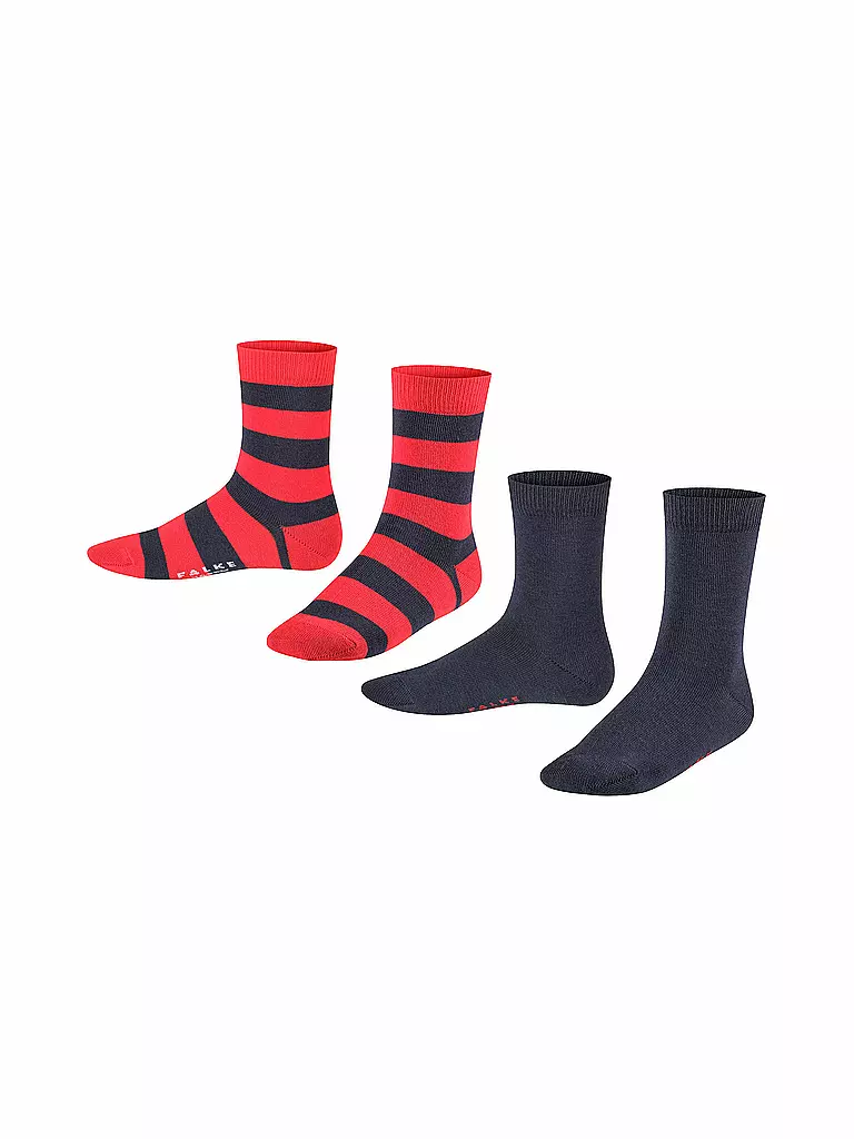 FALKE | Kinder Socken Happy Stripe 2er Pkg marine | blau