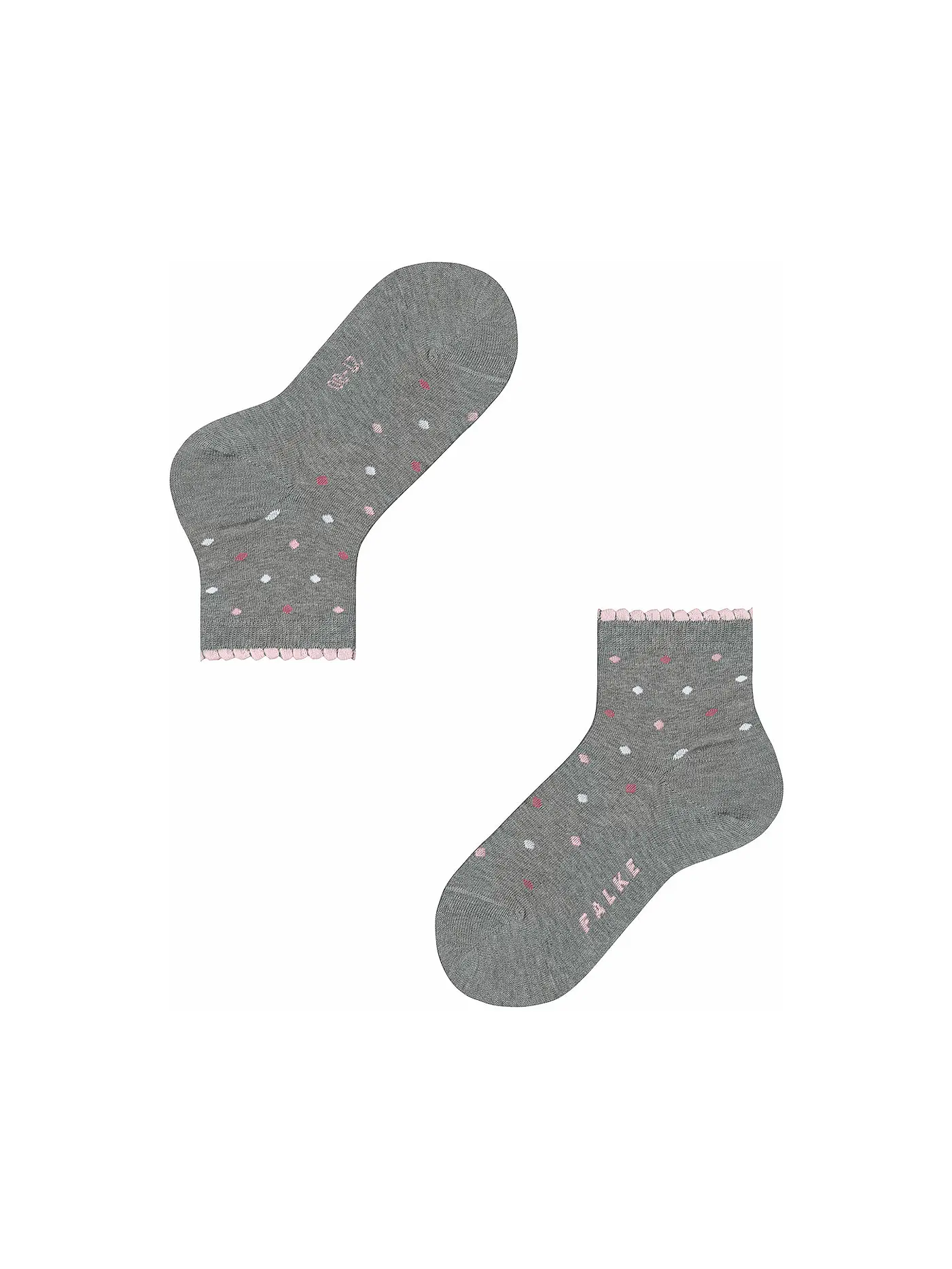 FALKE | Kinder Socken MULTIDOT light grey | grau