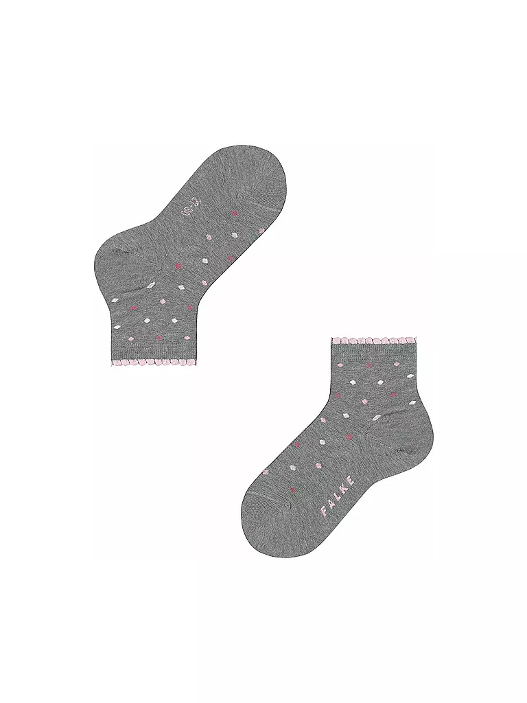 FALKE | Kinder Socken MULTIDOT light grey | hellgrau