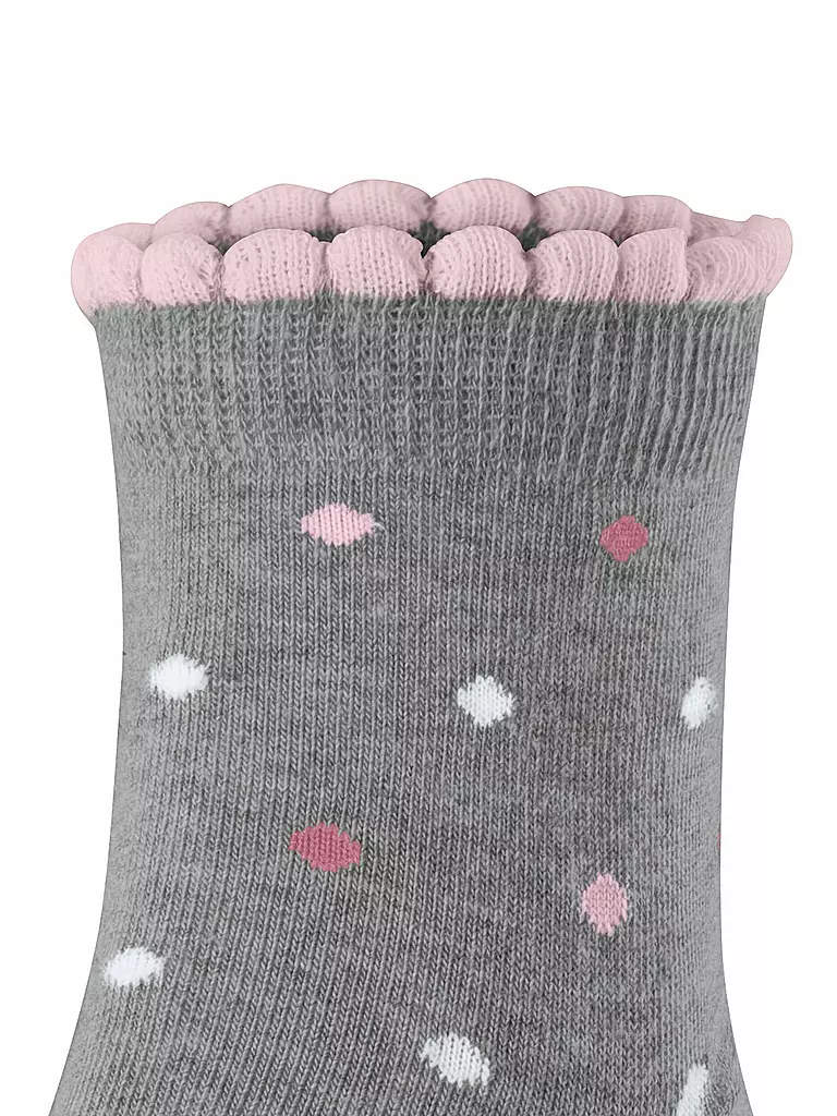 FALKE | Kinder Socken MULTIDOT light grey | pink