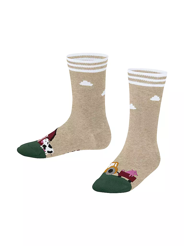 FALKE | KJungen Socken FARM LIFE sand melange | beige
