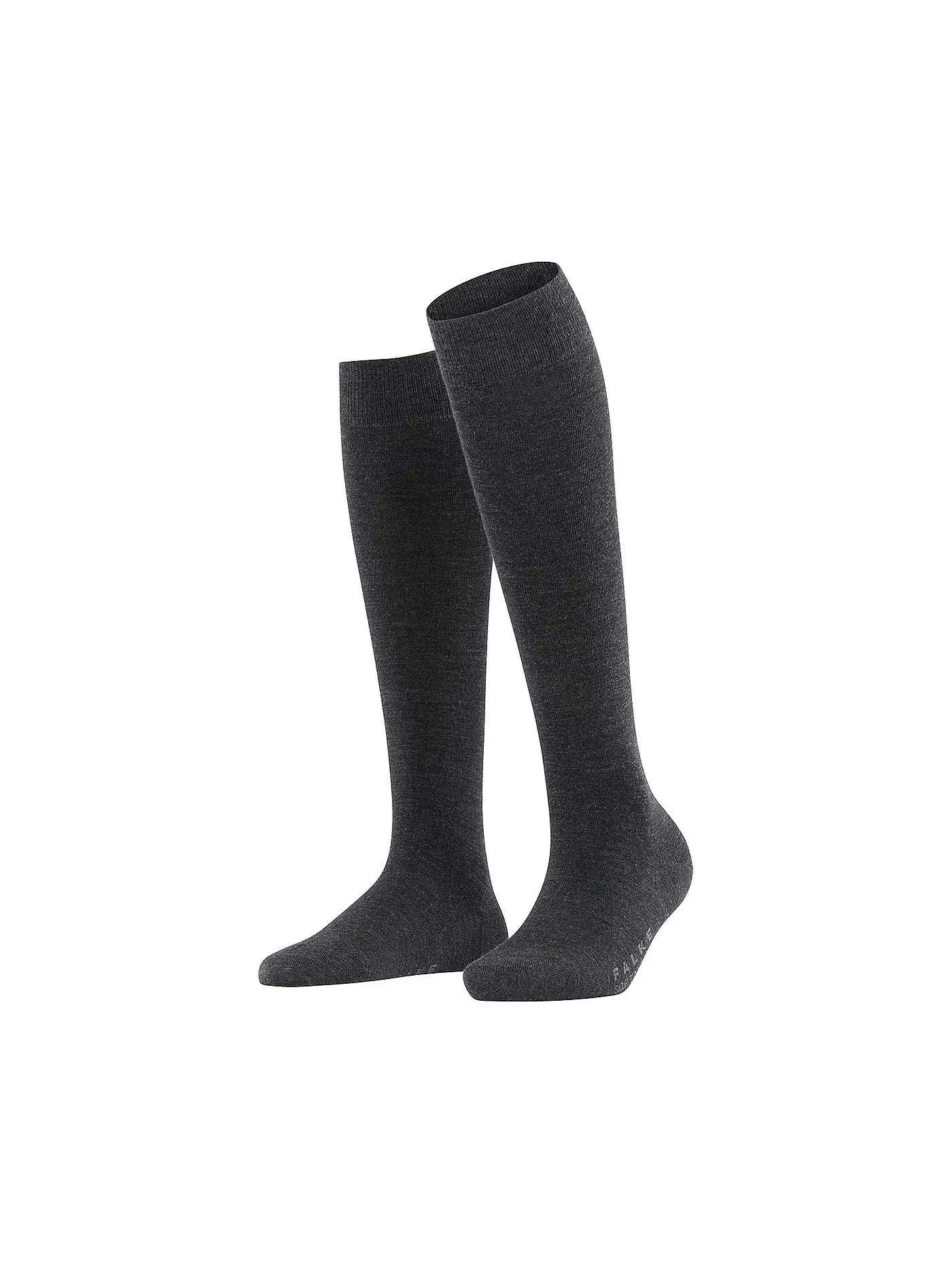 FALKE | Kniestrümpfe black | grau