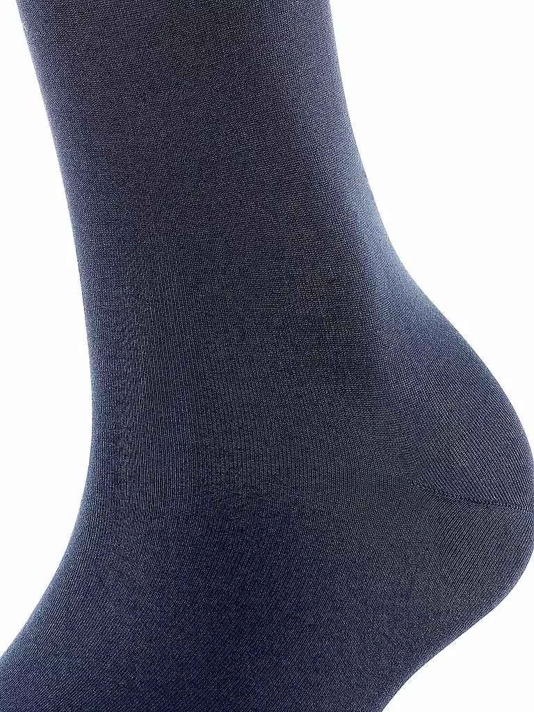 FALKE | Kniestrümpfe COTTON TOUCH dark navy | schwarz