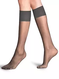 FALKE | Kniestrümpfe PURE MATT 20 Den mushroom | grau