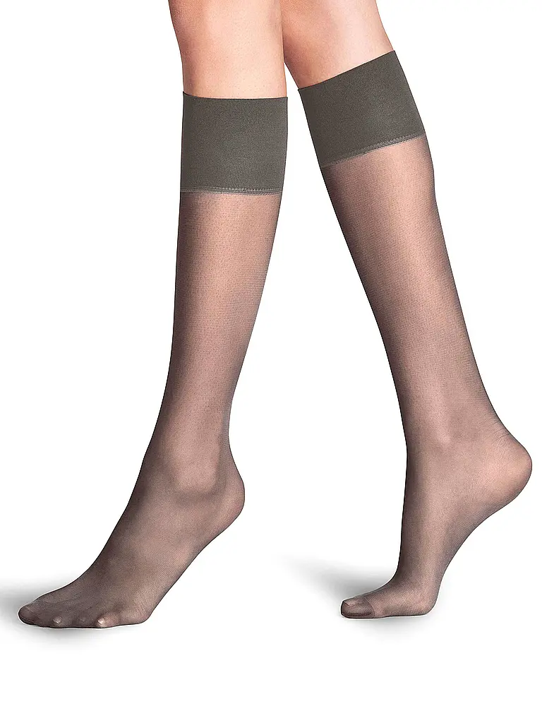 FALKE | Kniestrümpfe PURE MATT 20 Den mushroom | braun