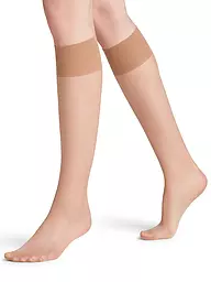 FALKE | Kniestrümpfe Seidenglatt 15 DEN cocoon | beige