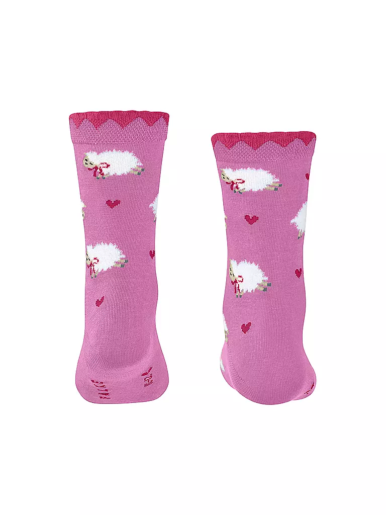 FALKE | Mädchen Socken CUTE SHEEP lipstick | dunkelblau
