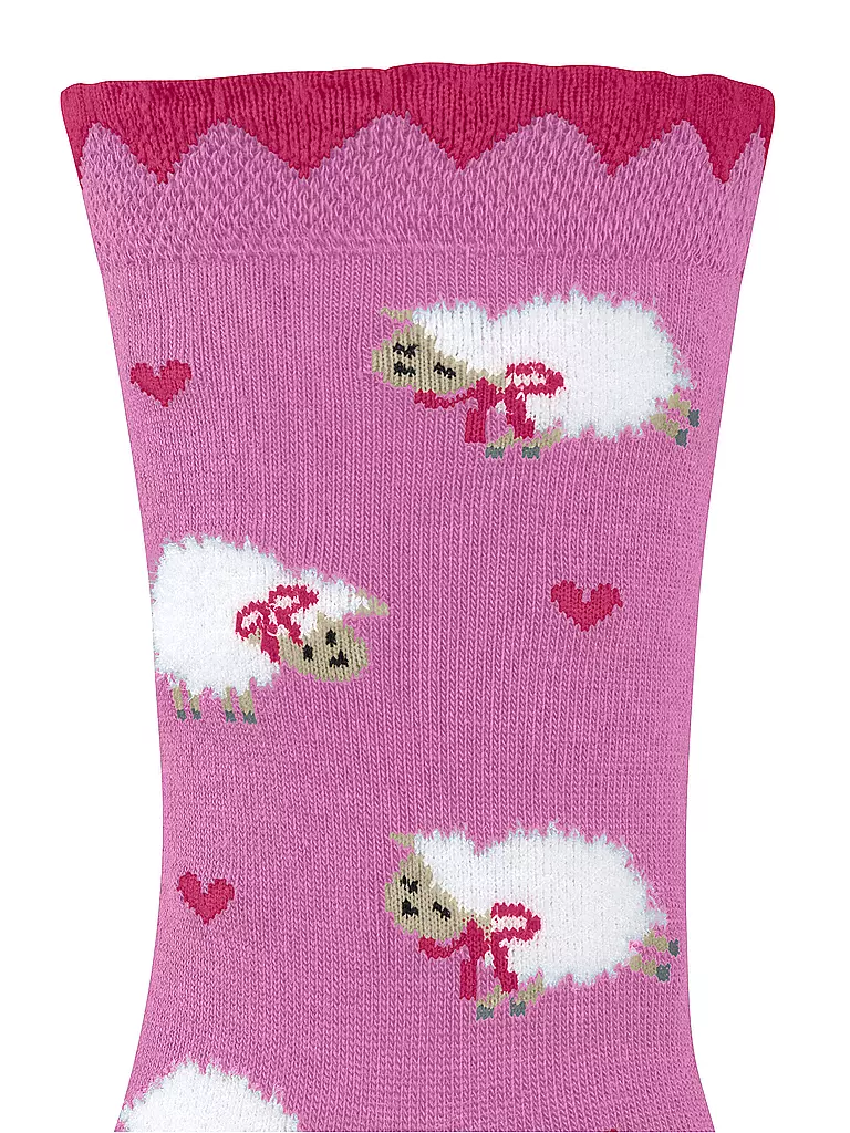 FALKE | Mädchen Socken CUTE SHEEP lipstick | dunkelblau