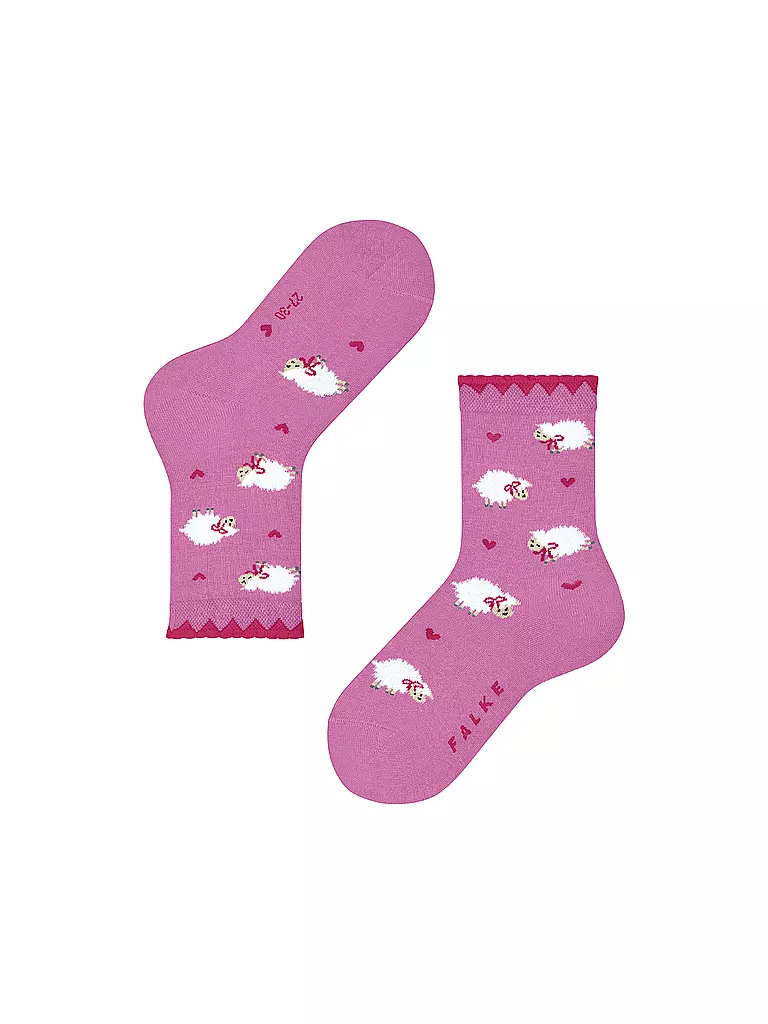 FALKE | Mädchen Socken CUTE SHEEP lipstick | dunkelblau