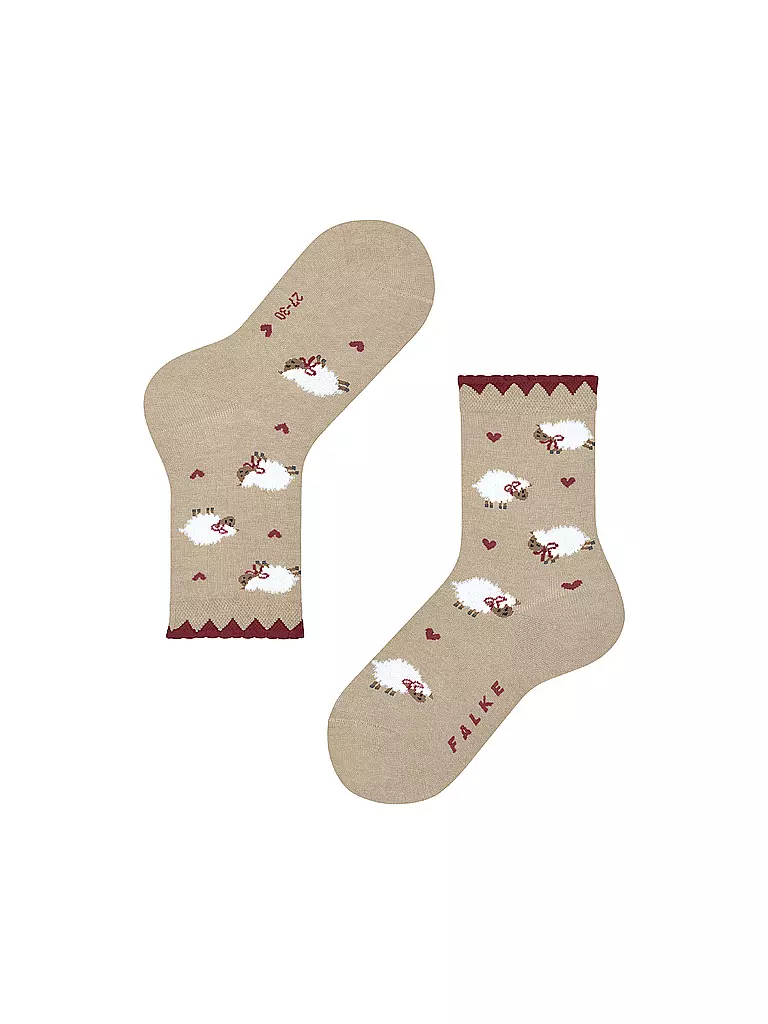 FALKE | Mädchen Socken CUTE SHEEP sand melange | beige