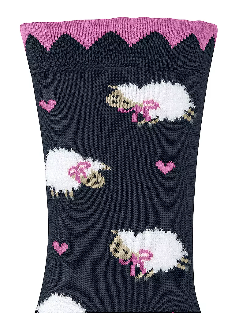 FALKE | Mädchen Socken CUTE SHEEP space blue | dunkelblau