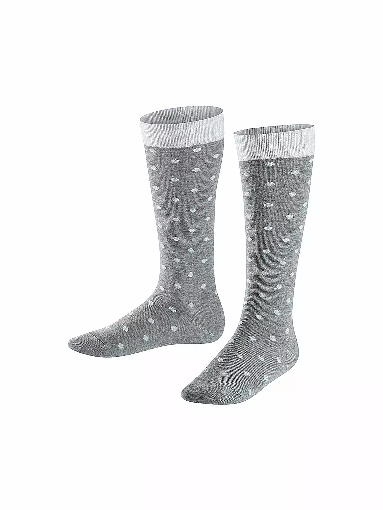 FALKE | Mädchen-Kniestrümpfe "Glitter Dot" 11895 (Light Grey) | grau