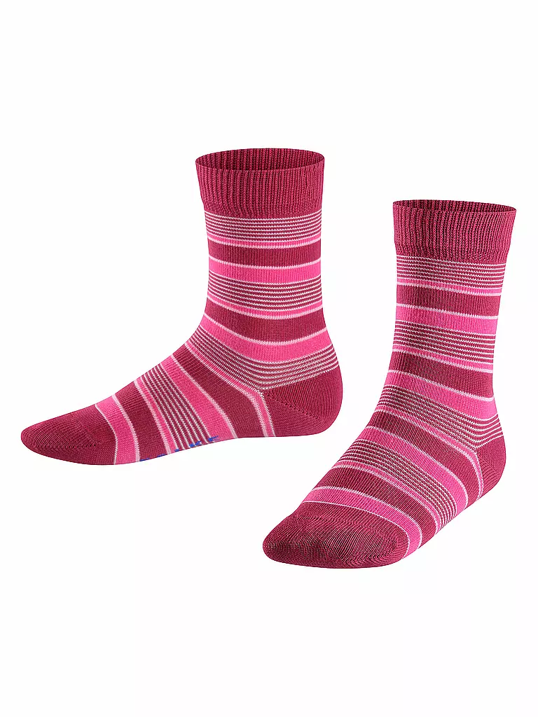 FALKE | Mädchen-Socken "Mixed Stripe" | rot