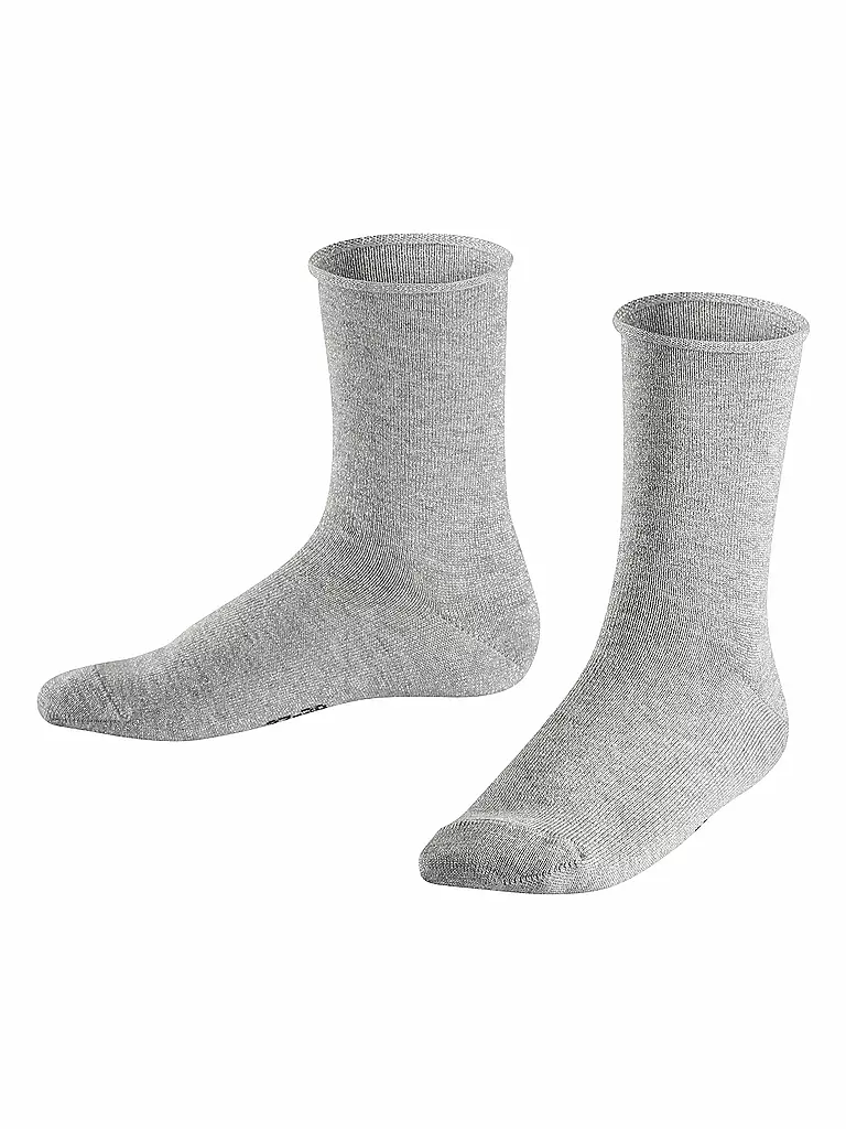 FALKE | Mädchen-Socken "Shiny" 12174 (Light Grey) | grau