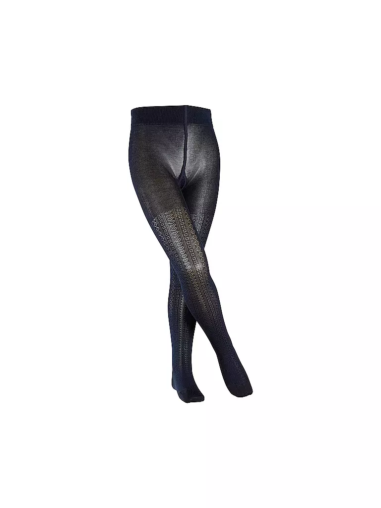 FALKE | Mädchen-Strumpfhose "Ajour" (Dark Navy) | blau