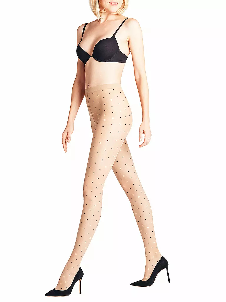 FALKE | Modestrumpfhose 15 Dot Powder | beige