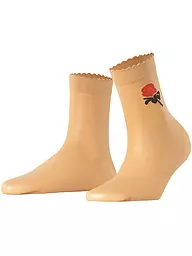 FALKE | Söckchen PASSIONATE 20 DEN black  | beige