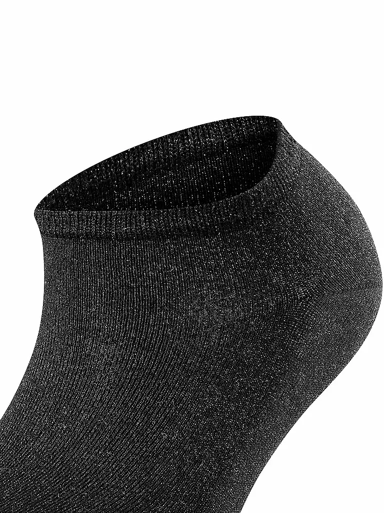 FALKE | Sneakersocken "Shiny" (Black) | schwarz