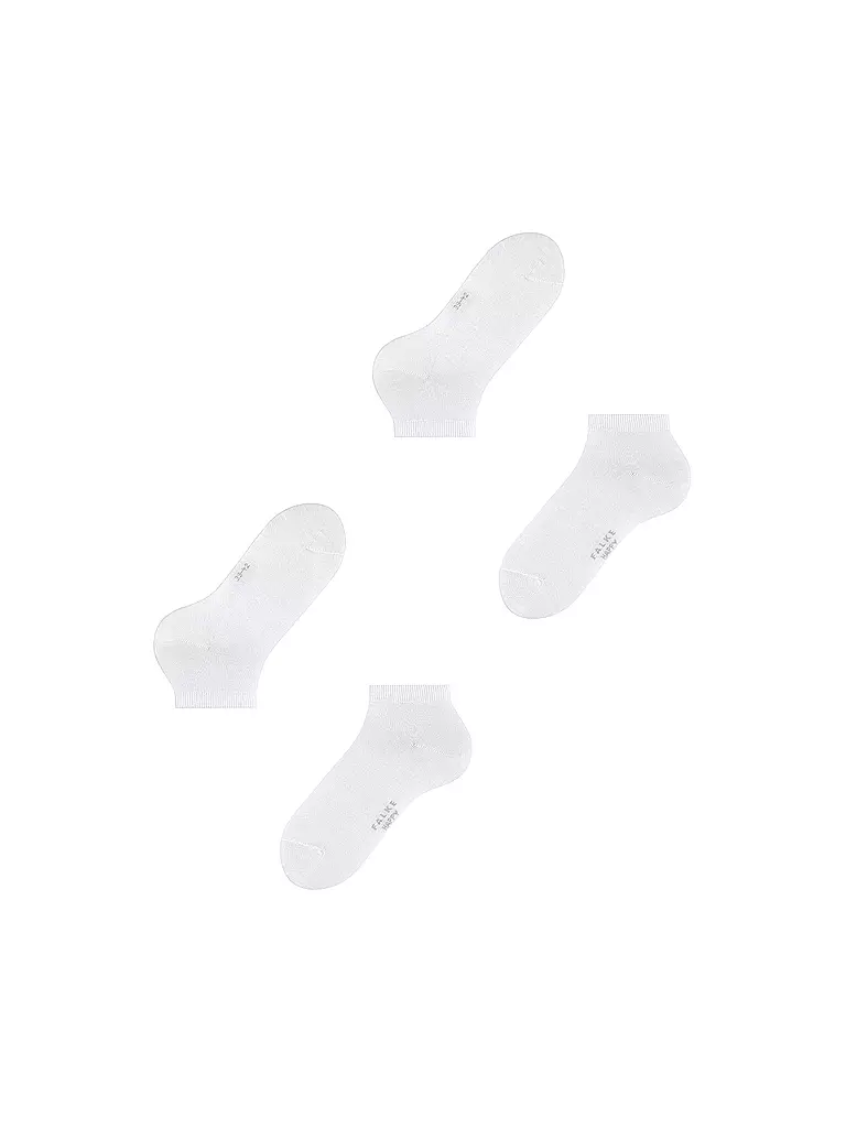 FALKE | Sneakersocken 2-er Pkg "Happy" (white) | weiss