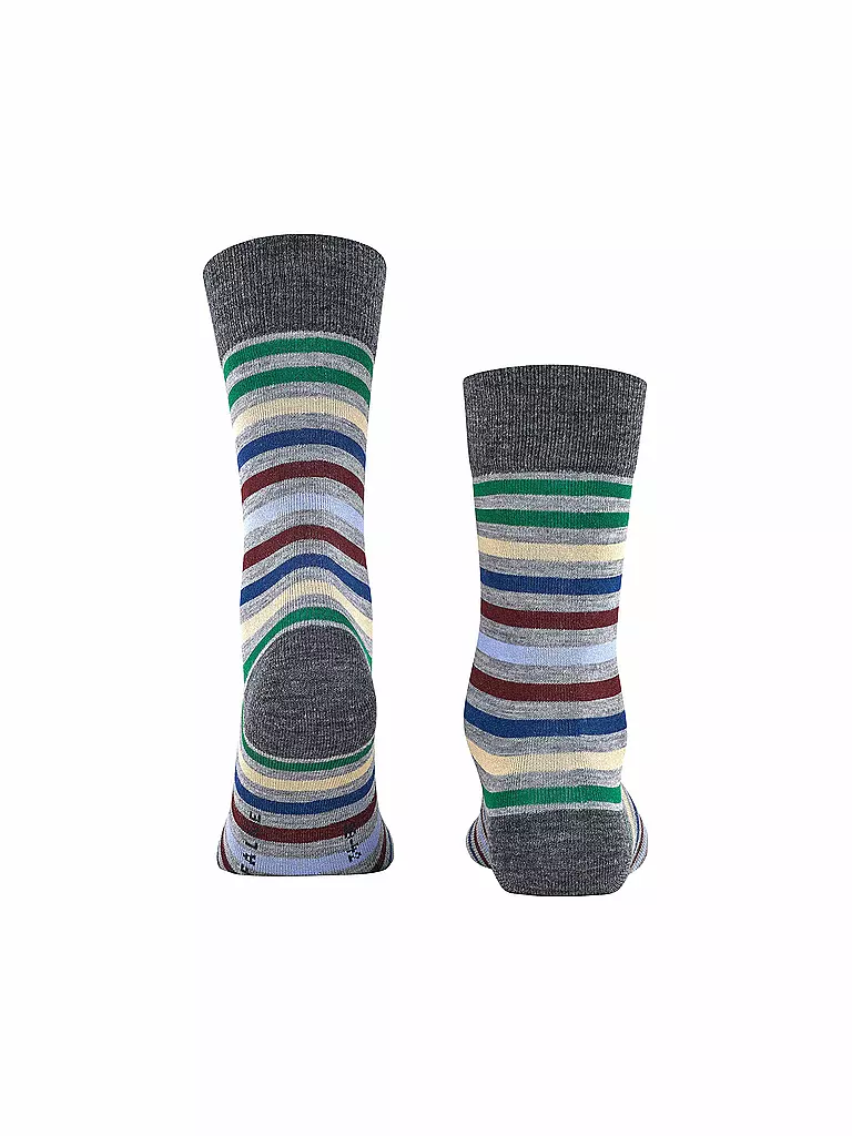 FALKE | Socken "Tinted Stripe" m grey mel | grau