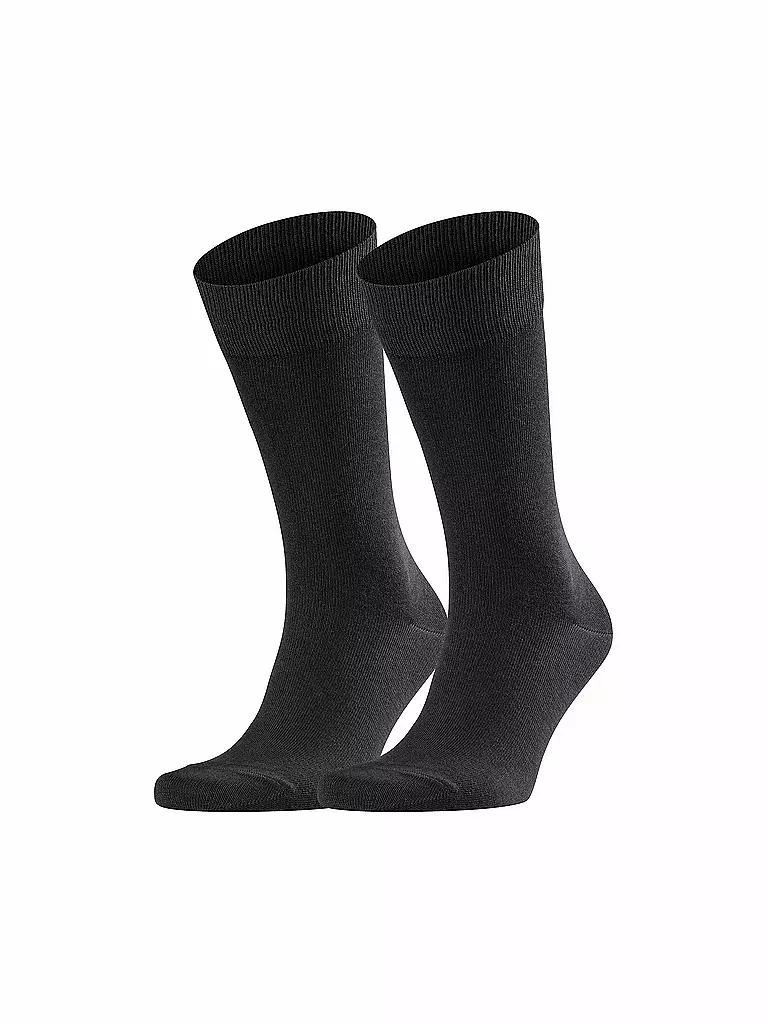 FALKE | Socken 2-er Pkg "Happy" (black) | schwarz