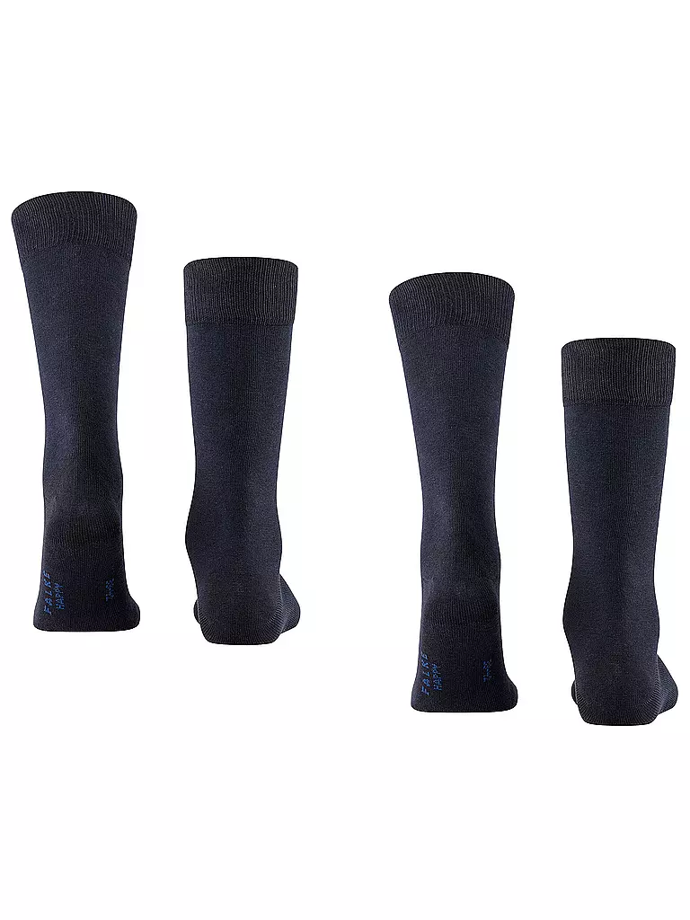 FALKE | Socken 2-er Pkg "Happy" (dark navy) | blau