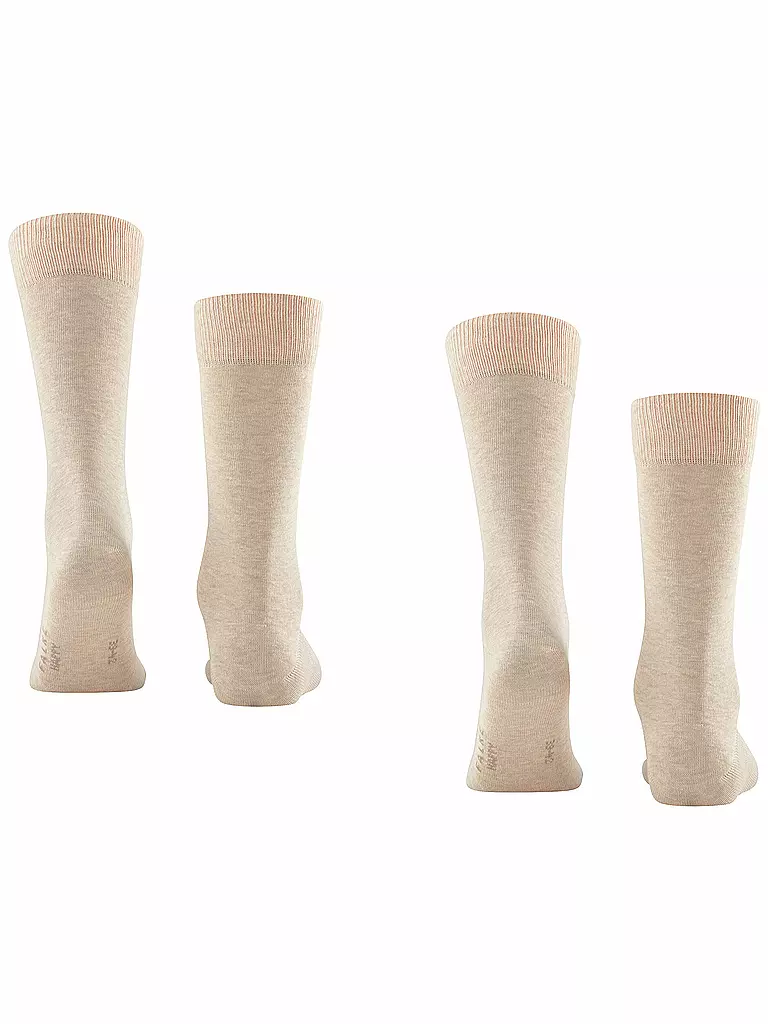 FALKE | Socken 2-er Pkg "Happy" (sand mel.) | beige