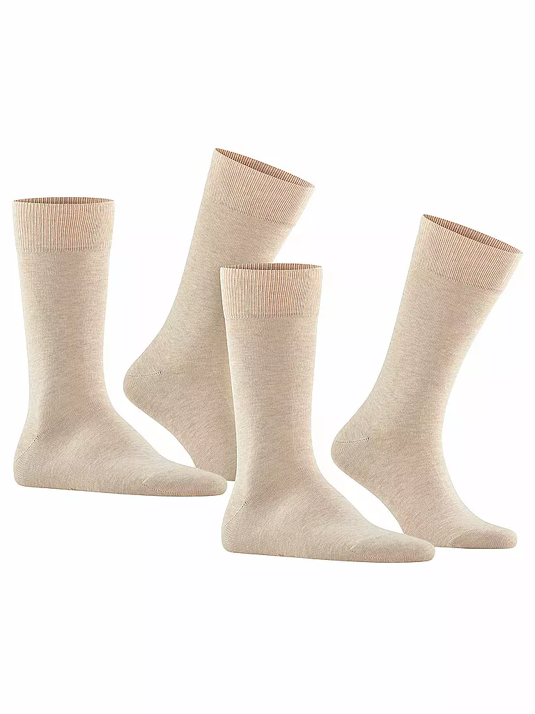 FALKE | Socken 2-er Pkg "Happy" (sand mel.) | beige