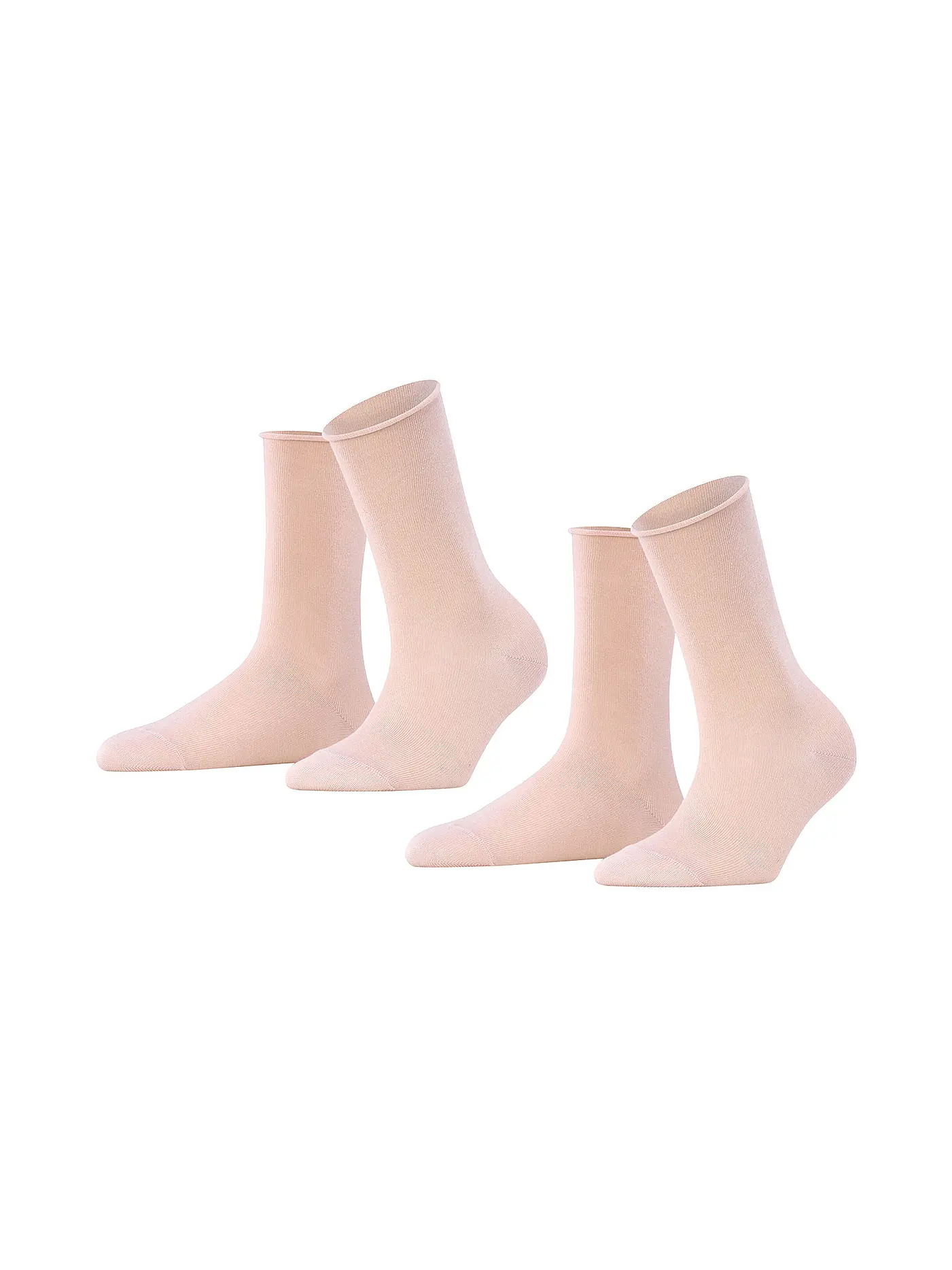 FALKE | Happy Socken 2er Pkg light grey mel. | rosa