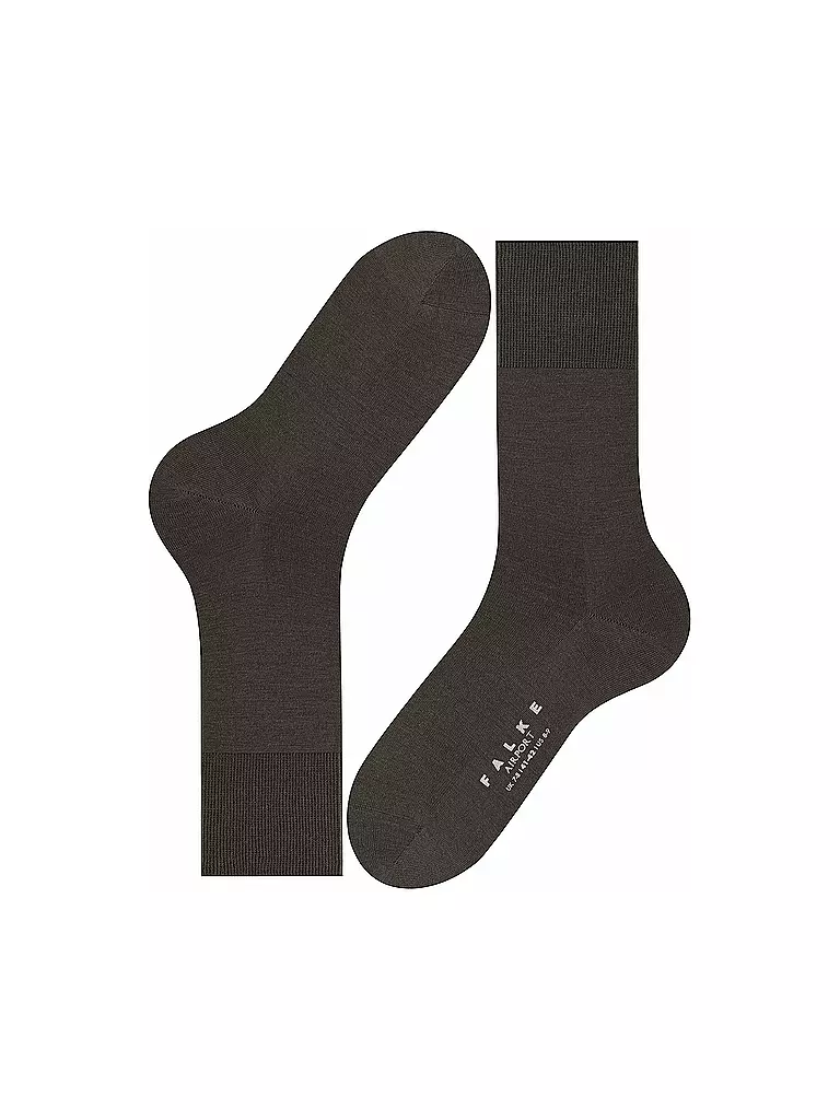 FALKE | Socken brown mel. | olive