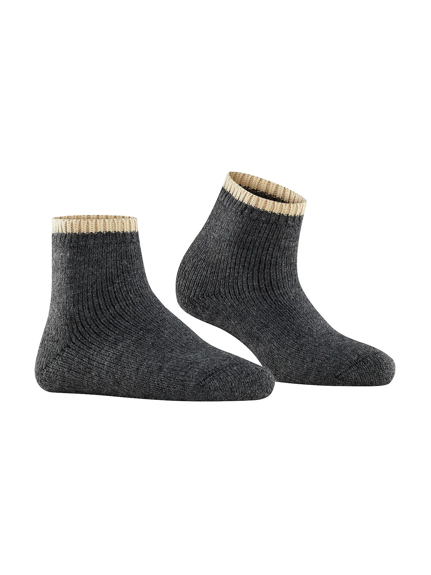 FALKE | Socken Cosy Plush anthra.mel | schwarz