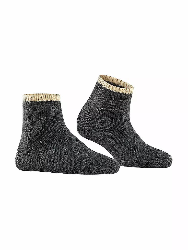 FALKE | Socken Cosy Plush anthra.mel | hellgrau