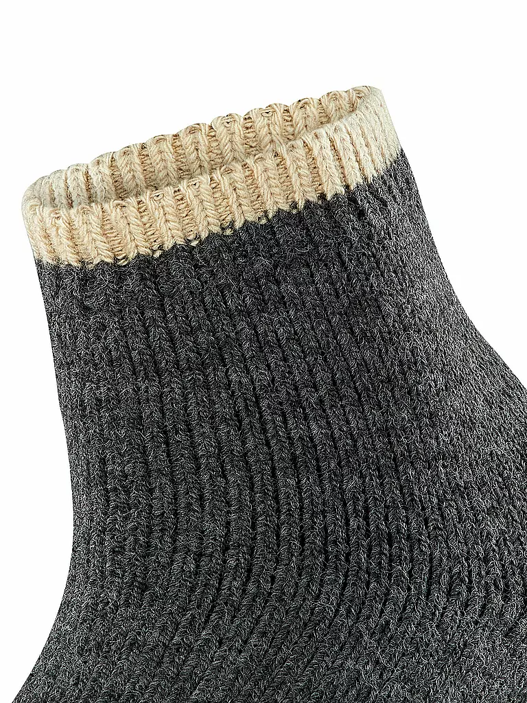 FALKE | Socken Cosy Plush anthra.mel | hellgrau