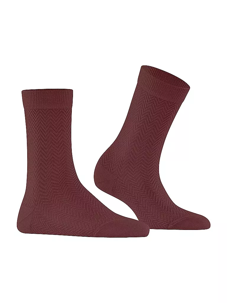 FALKE | Socken FABLE ESTATE cayenne | dunkelrot