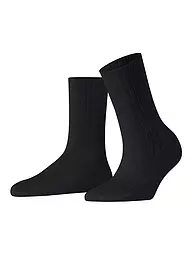 FALKE | Socken FALKE COTTON RIB white  | schwarz