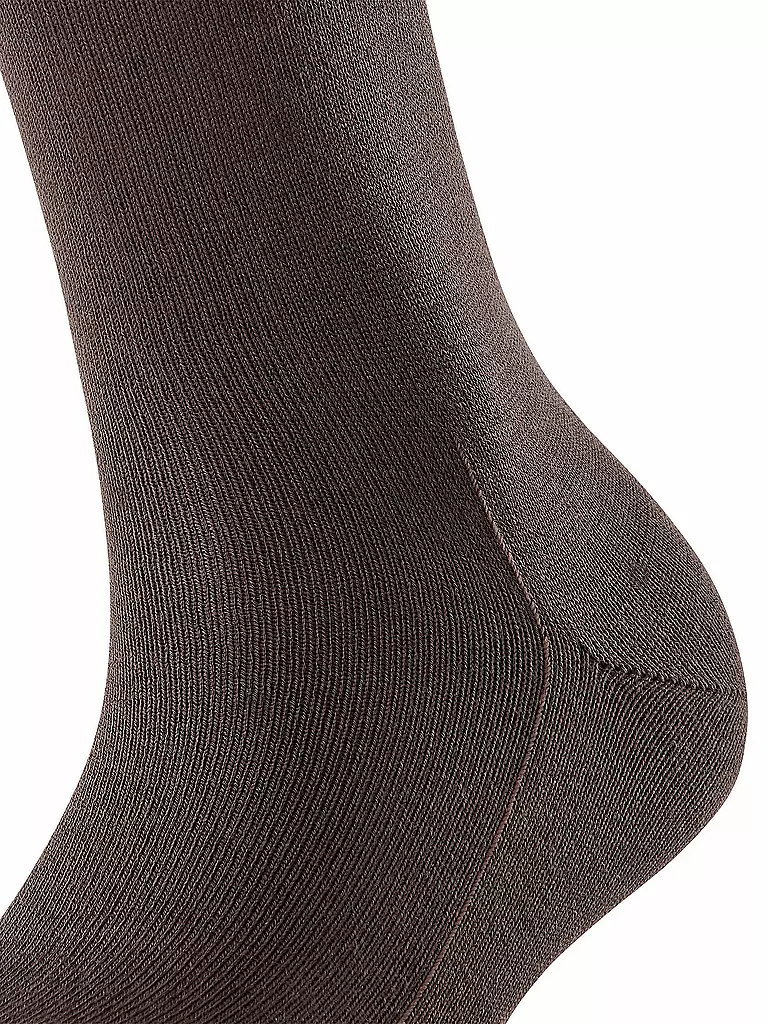 FALKE | Socken Family dark brown | rot