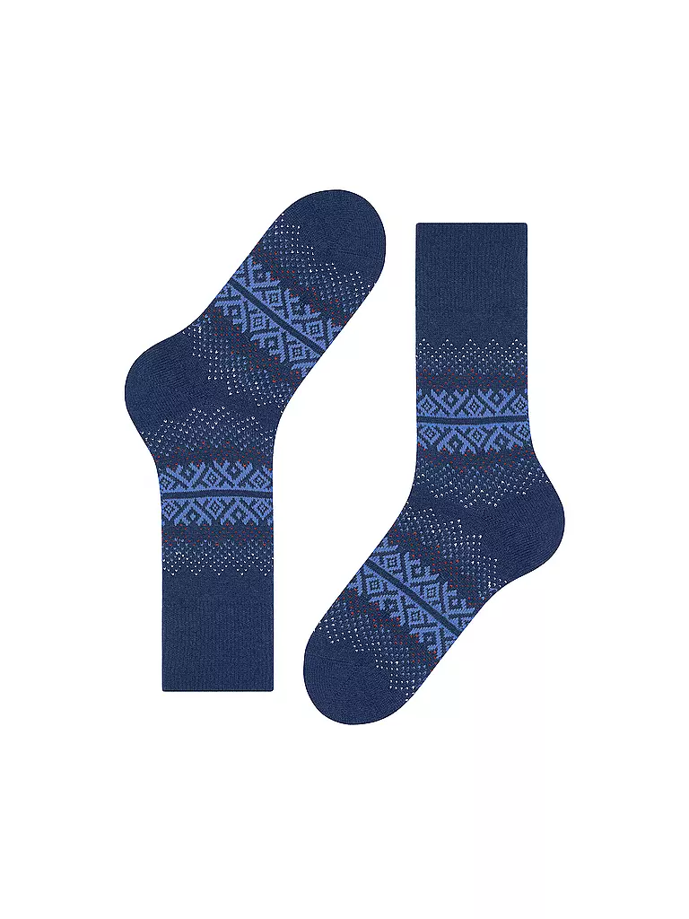 FALKE | Socken INVERNESS royal blue | schwarz