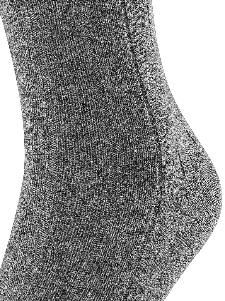 FALKE | Socken LHASA light greymelange | schwarz