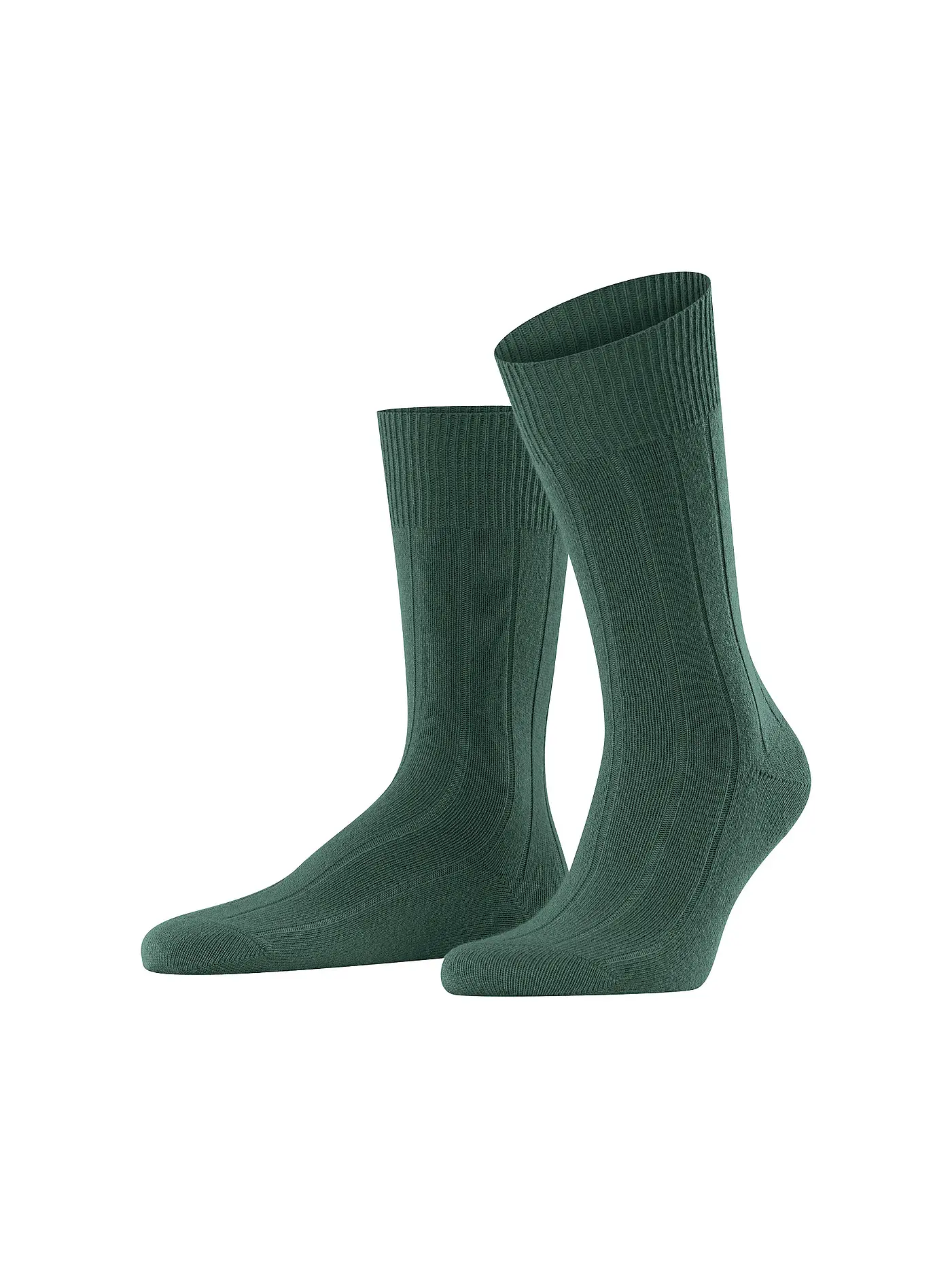 FALKE | Socken LHASA RIB nutmeg mel | dunkelgrün