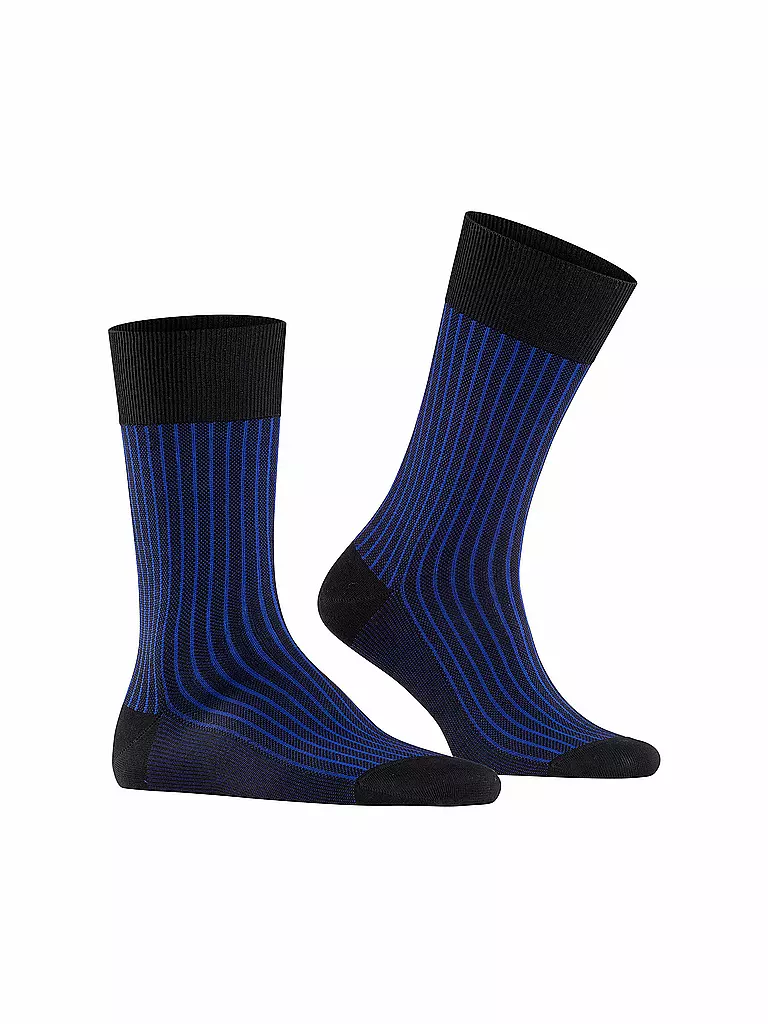 FALKE | Socken Oxford Stripe Black | schwarz