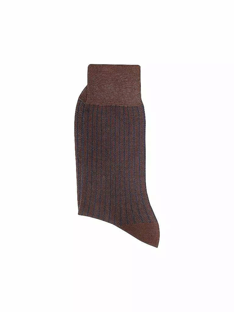 FALKE | Socken Oxford Stripe Chestnut | braun