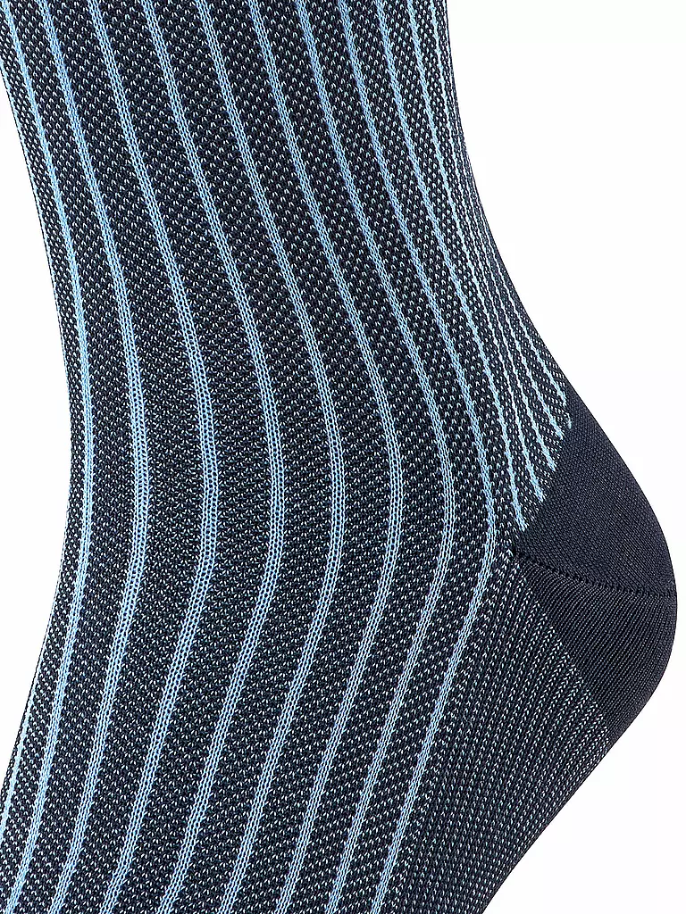 FALKE | Socken Oxford Stripe Dark Navy | blau